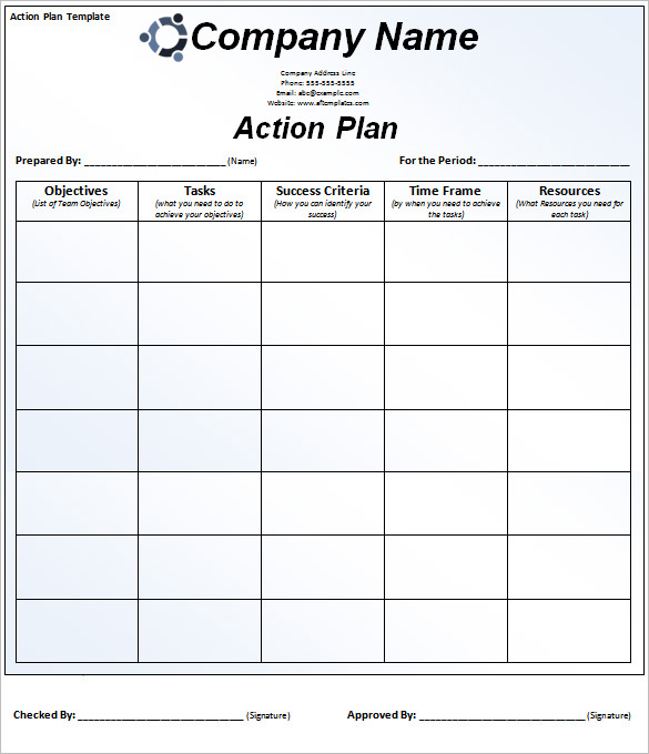 action plan templates excel   Roho.4senses.co
