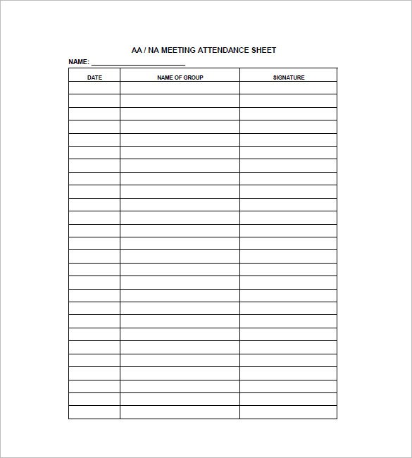 6+ attendance sheet template for meetings | legacy builder coaching