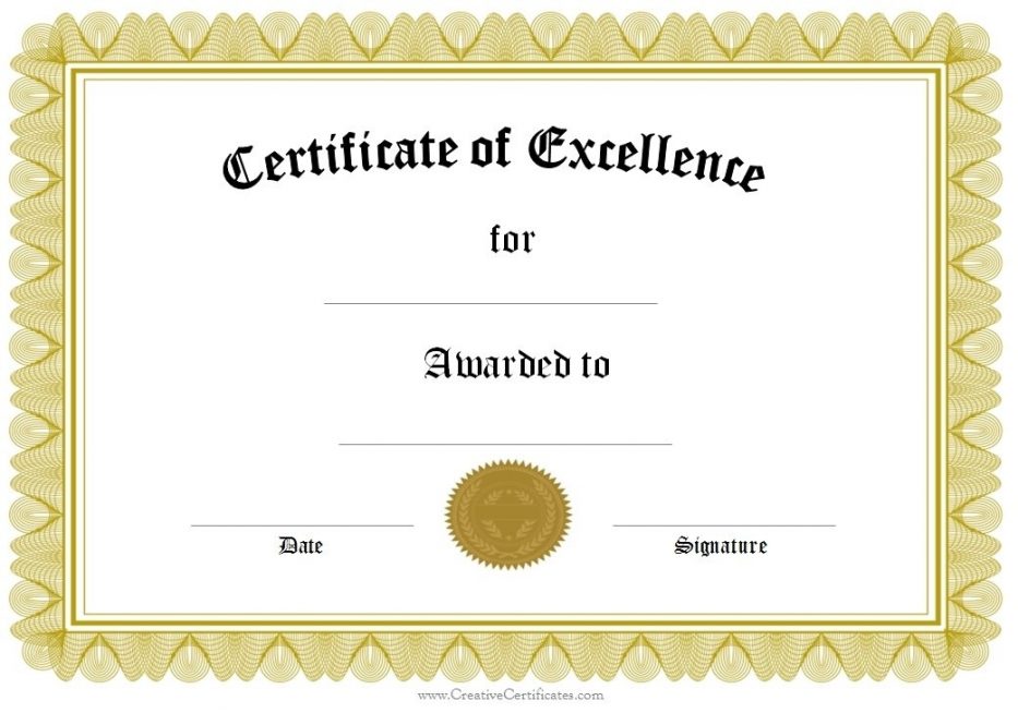 Award Templates Certificate Award Templates Certificate Award For 