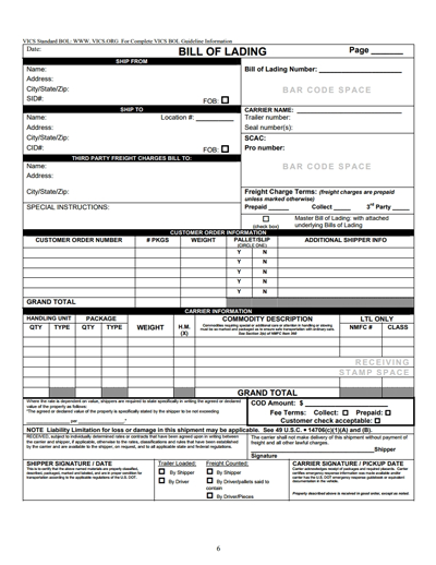 straight bill of lading form   Dean.routechoice.co