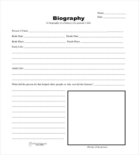 Biography Template Business Mentor