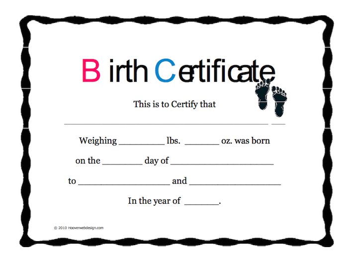 Certificate Format For A School Project Elegant Birth Certificate 