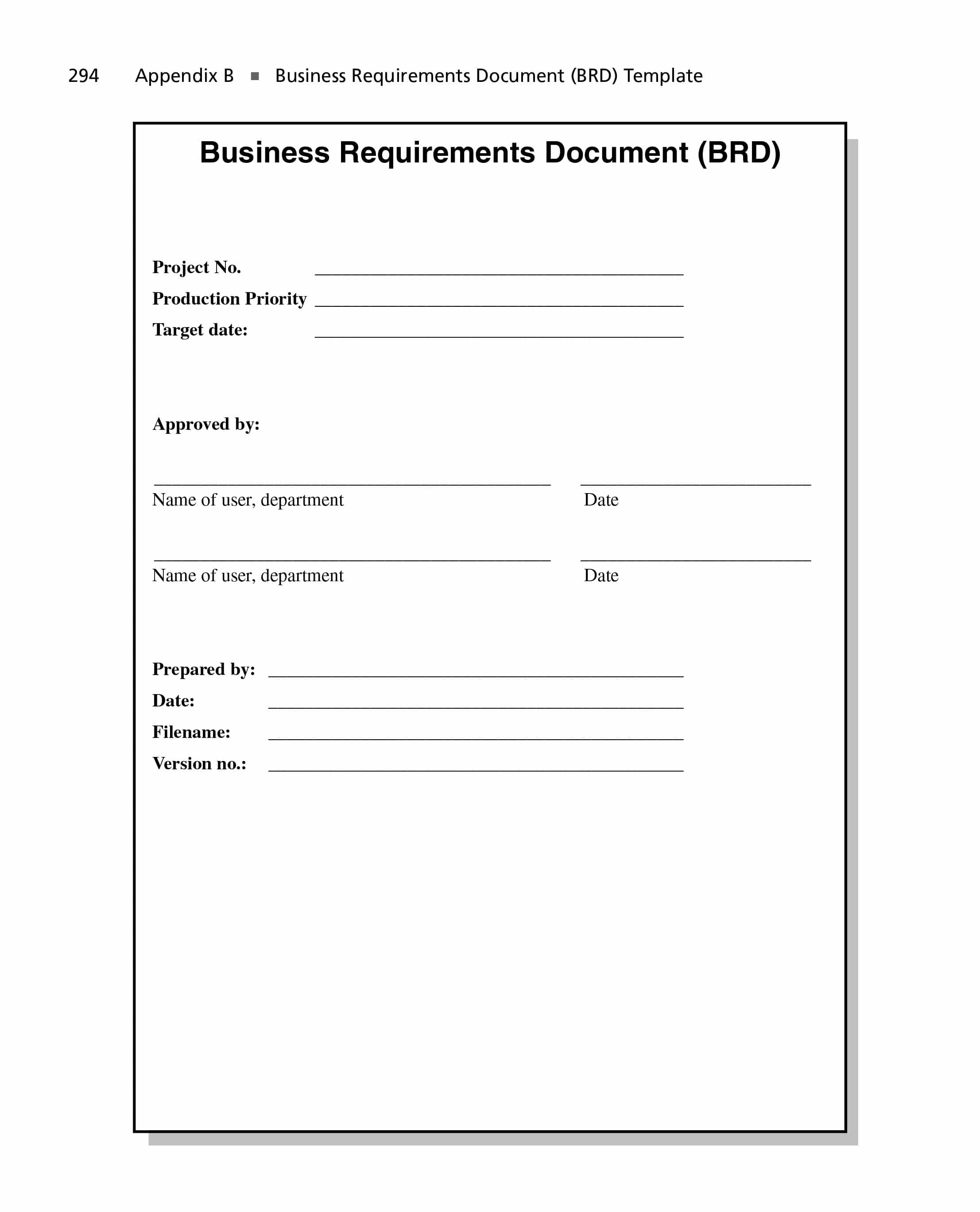 40+ Simple Business Requirements Document Templates   Template Lab