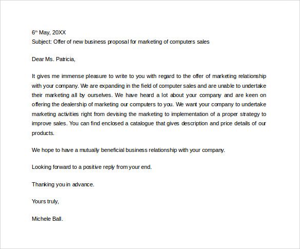 Sample Business Proposal Letter to Download | Business | Pinterest 