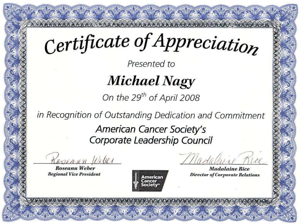 Nice Editable Certificate of Appreciation Template Example with 
