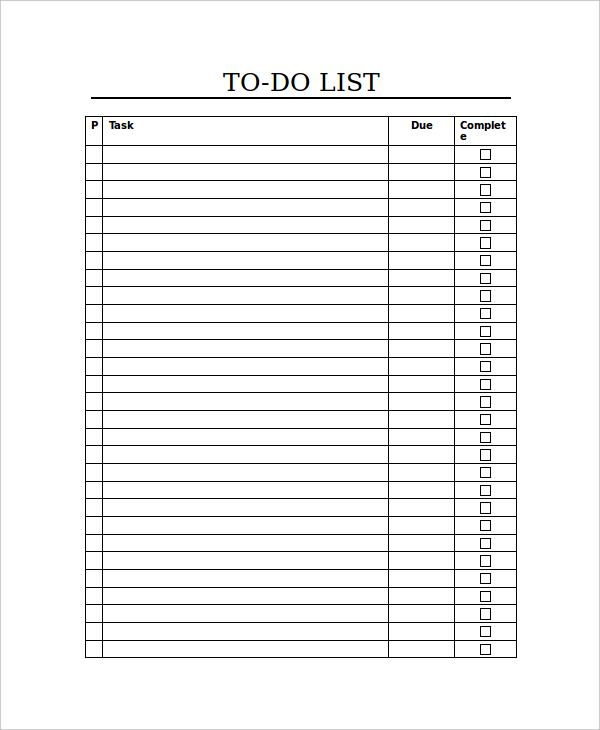 Checklist Template 15+ Free Word, Excel, PDF Document Downloads 