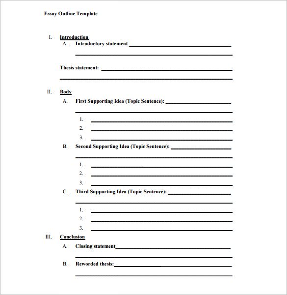 blank pdf essay outline template free download | So, You Think You 