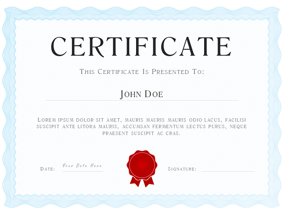certificate template powerpoint free powerpoint certificate 