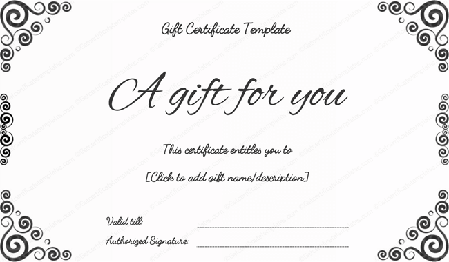 gift certificate free template powerpoint gift certificate 