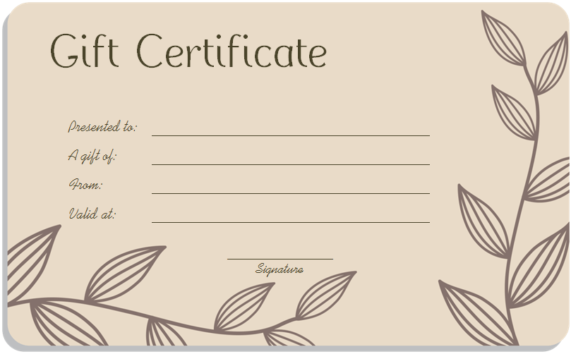 Gift Certificate Templates   Download Free Gift Certificates | Square