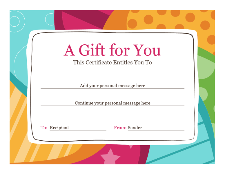 Download Gift Certi As Beauty Gift Certificate Template Free 