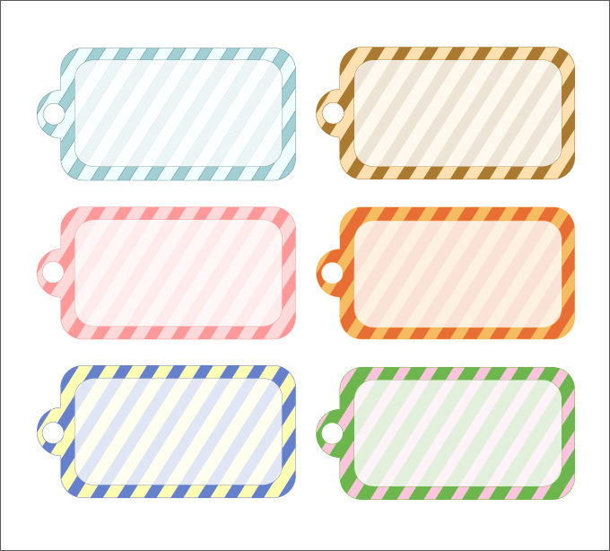 free printable gift tags templates blank printable simple stripes 