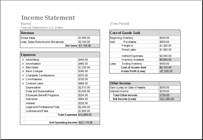 income report template   Roho.4senses.co