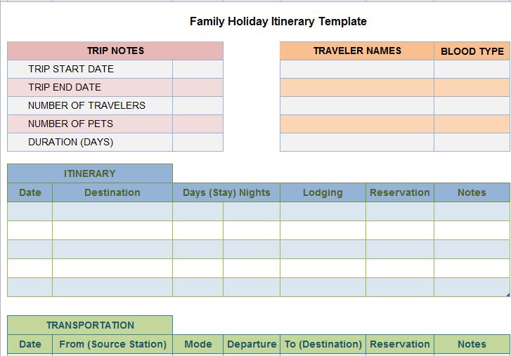 30+ Itinerary Templates (Travel, Vacation, Trip, Flight)