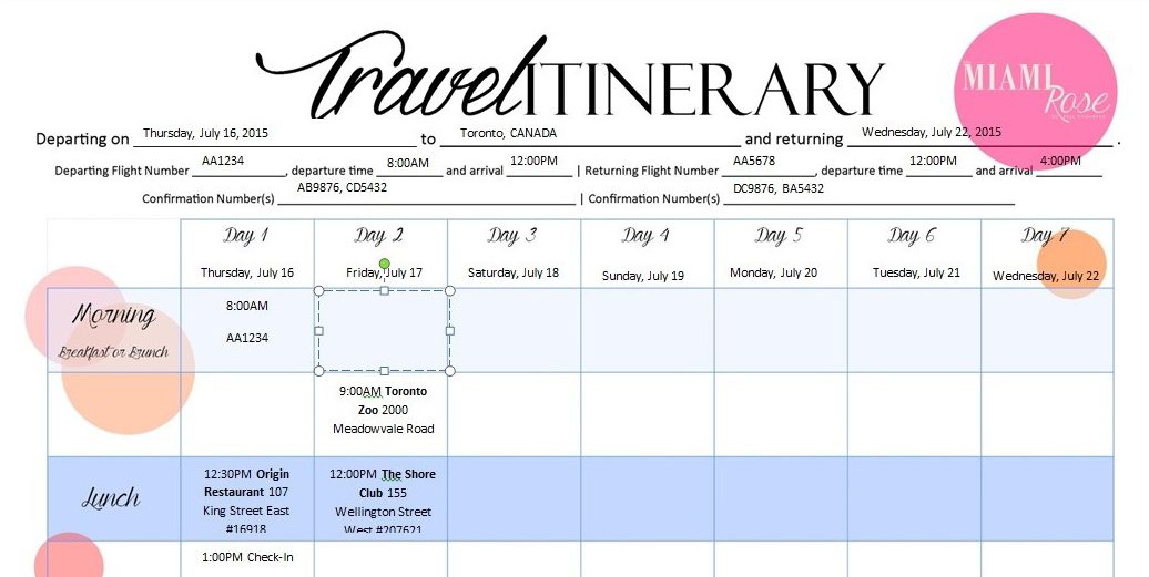 Travel itinerary template word grand screnshoots 608 e 6 templates 