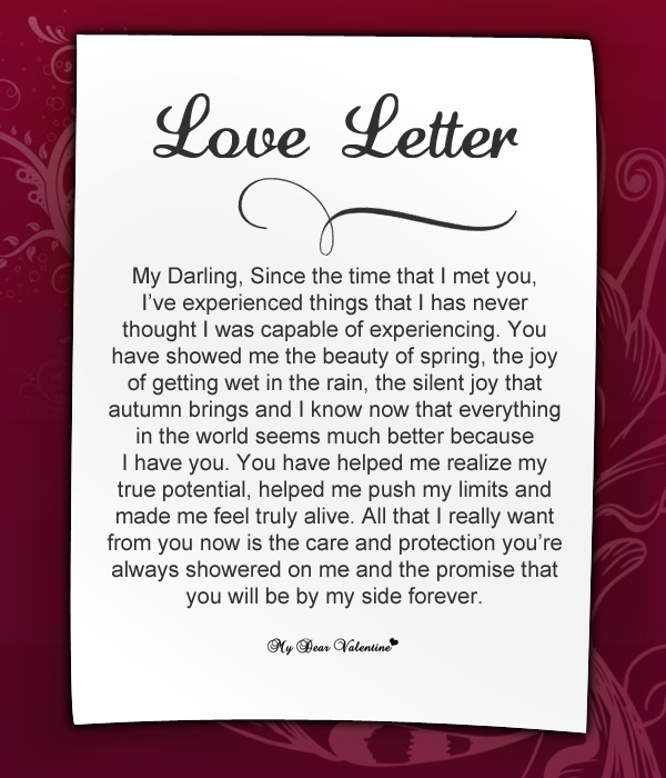 Love Letter For Her | Crna Cover Letter