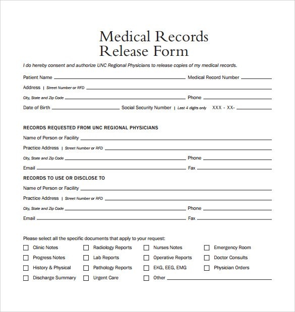 medical information form template   Roho.4senses.co