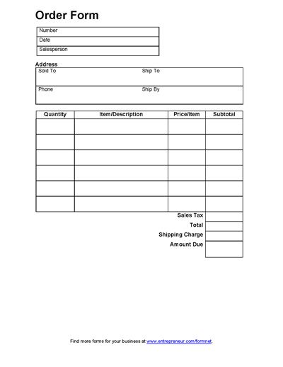 order form template word 20 best simple order form template word 