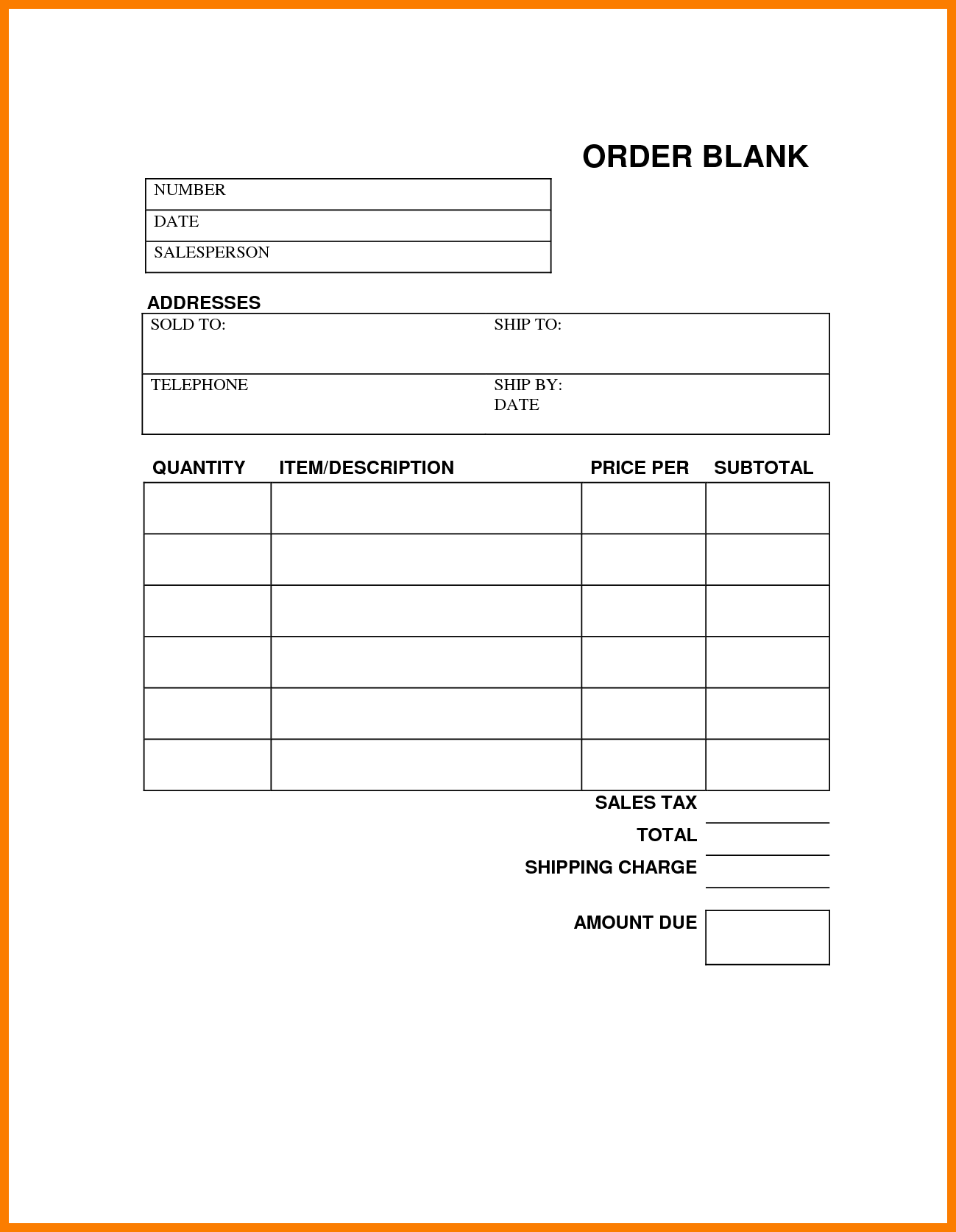 online order form templates   Roho.4senses.co