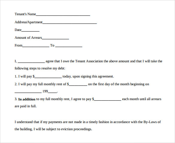 payment agreement form template sample payment agreement 13 