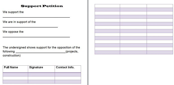 petition form template 30 petition templates how to write petition 