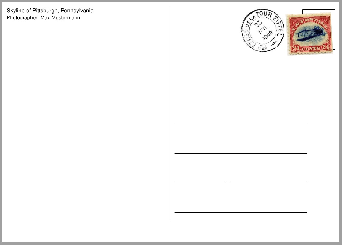 2 3 Blank Postcard Template Genericresume within Postcard Template 