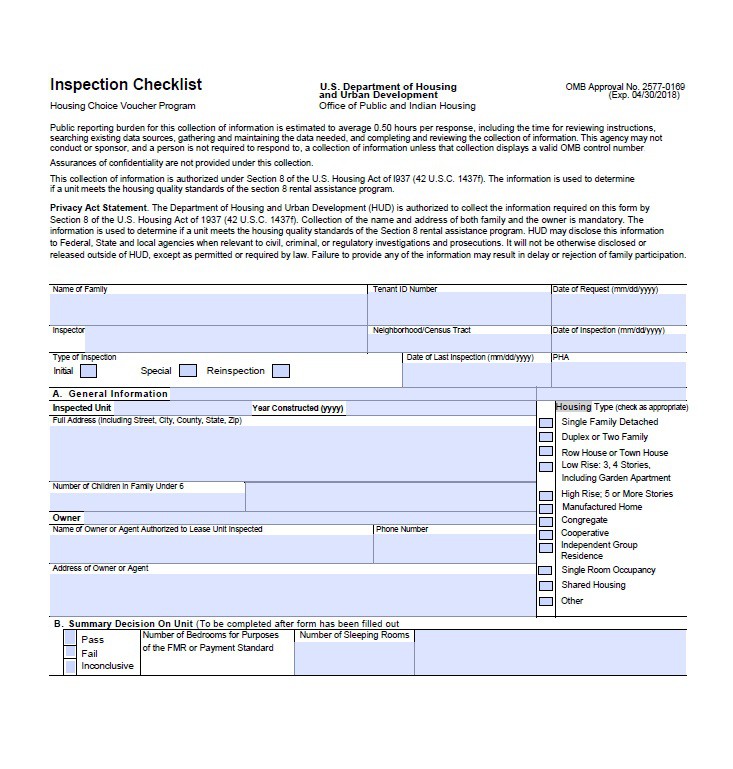 Printable home inspection checklist expert house property 