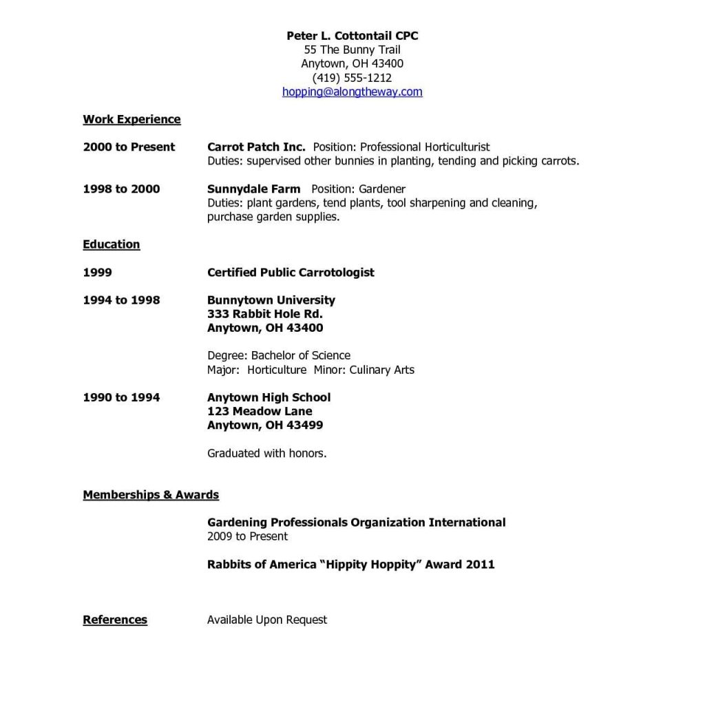 Reference Resume Template References For Resume Template Resume 
