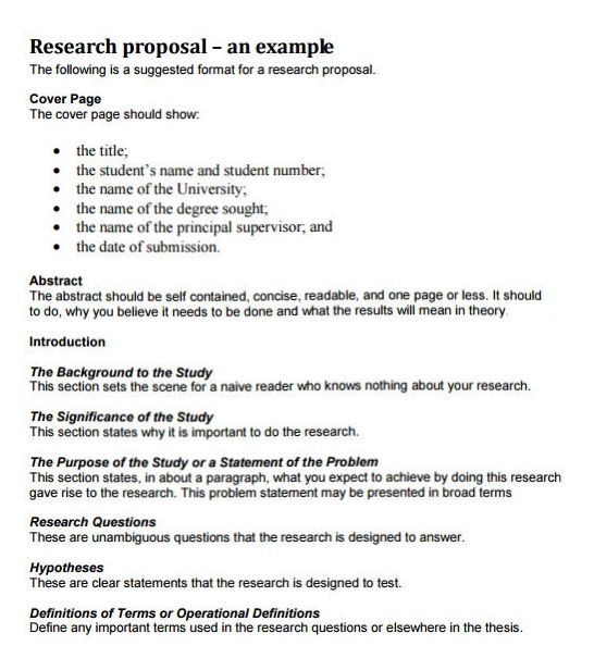 format for research proposal   Bindrdn.waterefficiency.co