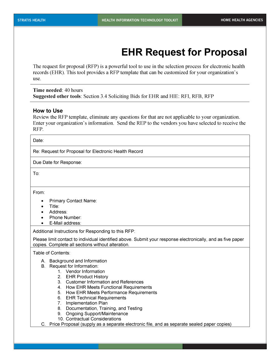 Rfp Template Business Mentor 6831