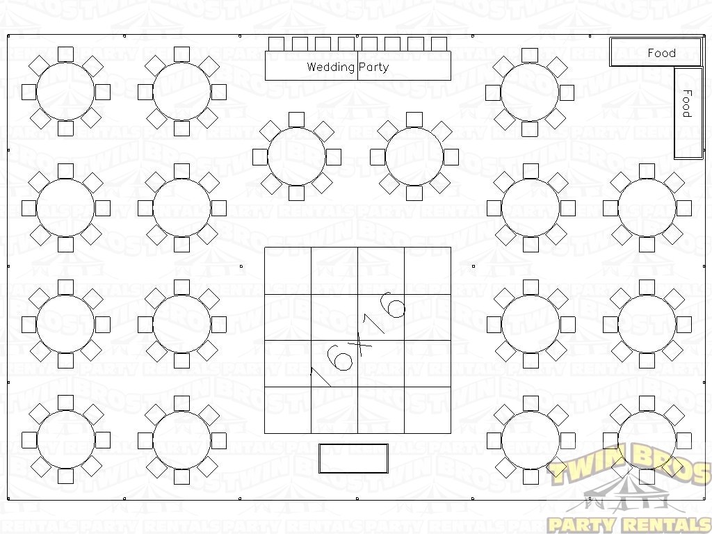 Printable Seating Chart 200 Guests