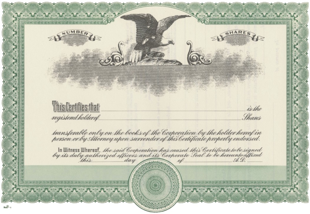 form of stock certificate   Dean.routechoice.co