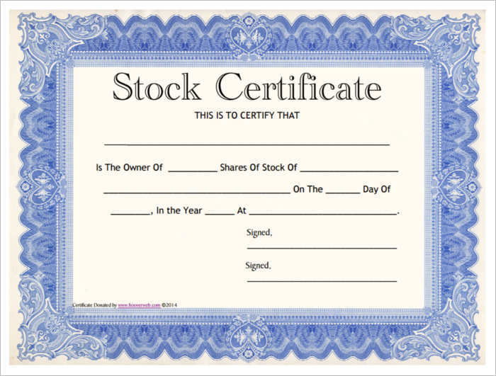 stock certificate template free stock certificate template free 