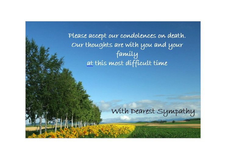Sympathy Messages | sympathy message outside in sympathy warm and 