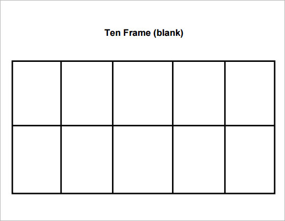 Ten Frame Template | madinbelgrade