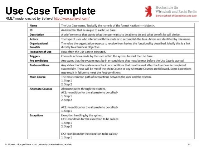 Use Case Template | Business Mentor
