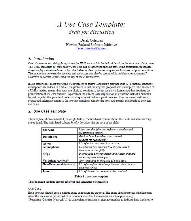 40 Use Case Templates & Examples (Word, PDF)   Template Lab