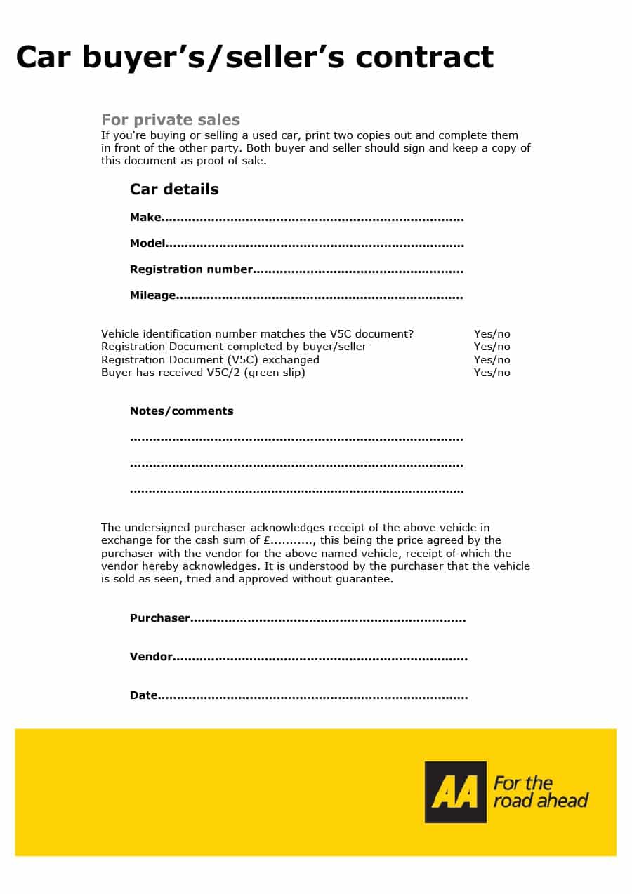 voetstoots sale agreement template vehicle purchase agreement 8 