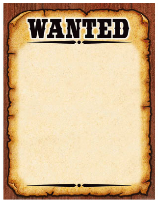 Wanted Poster Templates Cazenovia Middle School Art