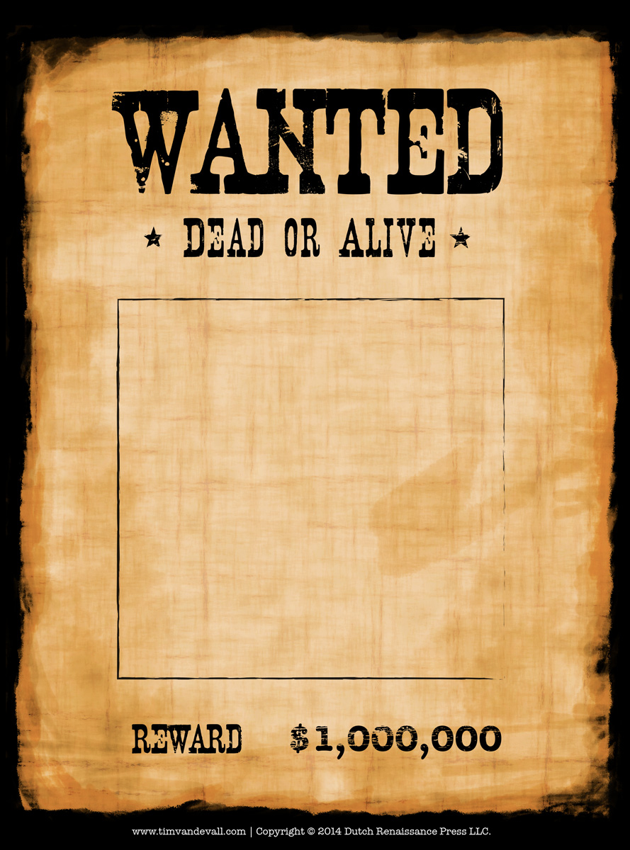 Free Wanted Poster Template | Ideas | Pinterest | Template, Free 