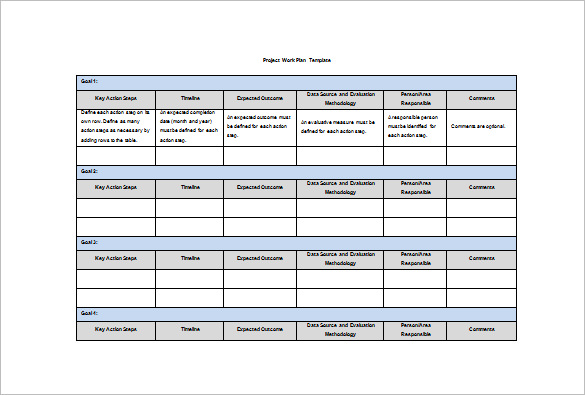 Work Plan Template   15+ Free Word, PDF Documents Download | Free 