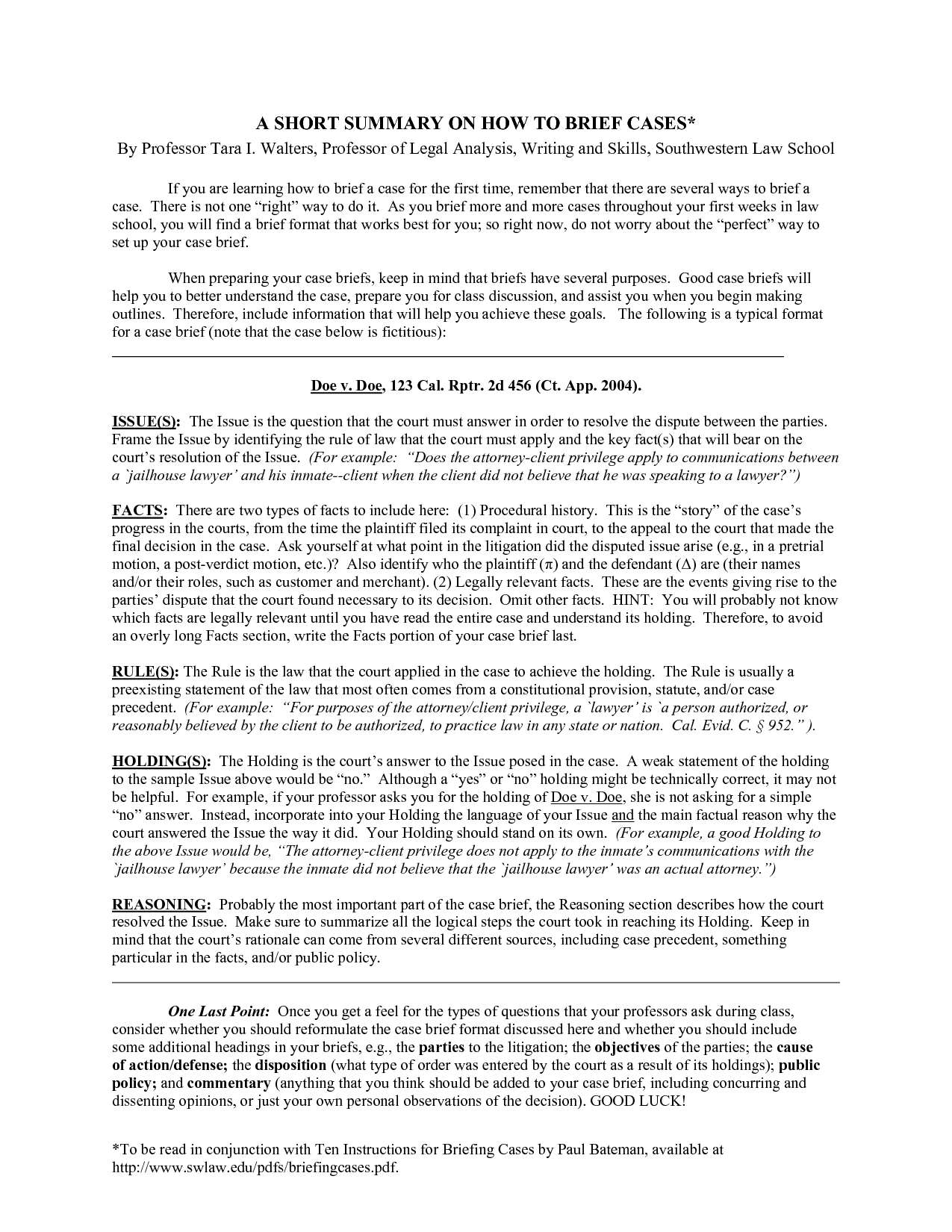 Case Brief Template | Cyberuse within Legal Brief Template | Best 