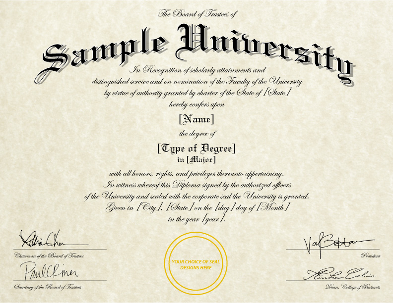 University Degree Template