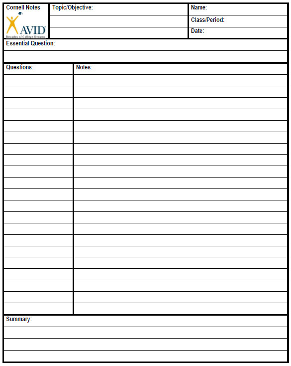 Cornell Notes Template   51+ Free Word, PDF Format Download | Free 