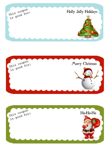 free printable christmas coupons   Gecce.tackletarts.co