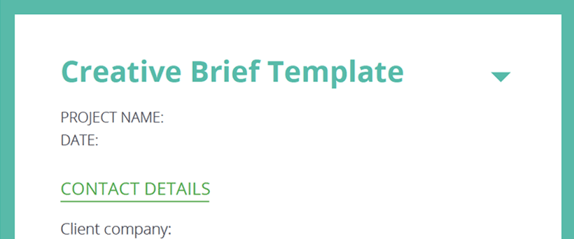 The Creative Brief Template: The Elements of an Effective Brief