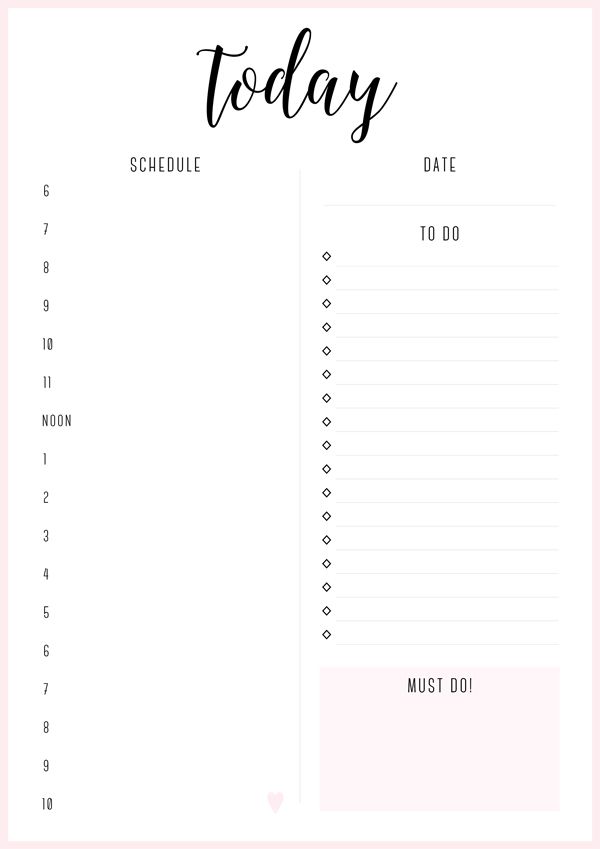 FREE PRINTABLE IRMA DAILY PLANNERSYOU MAY ALSO LIKE | Organizing 
