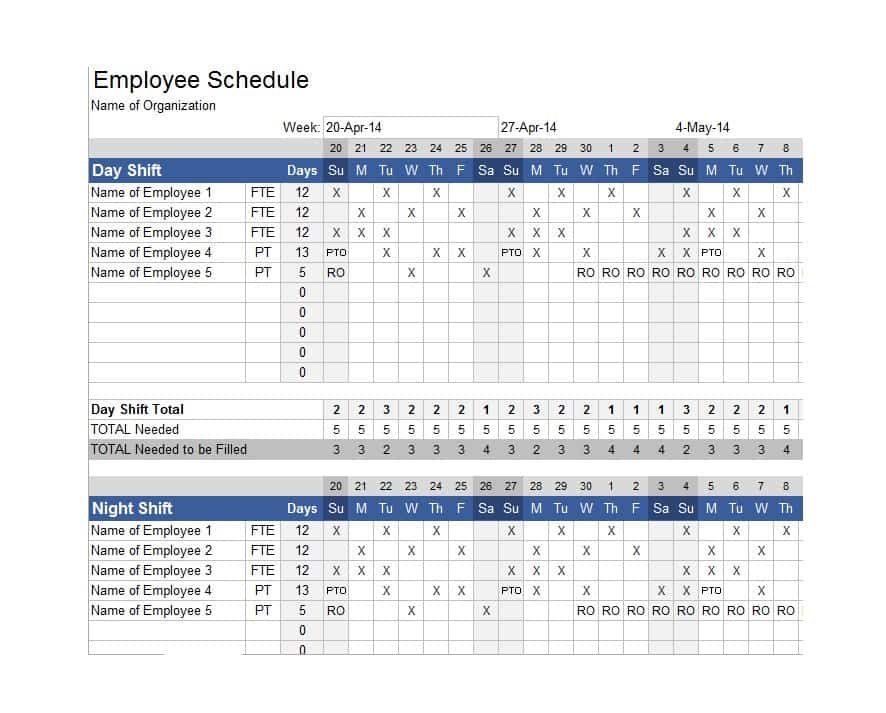 14 Dupont Shift Schedule Templats for any Company [Free 