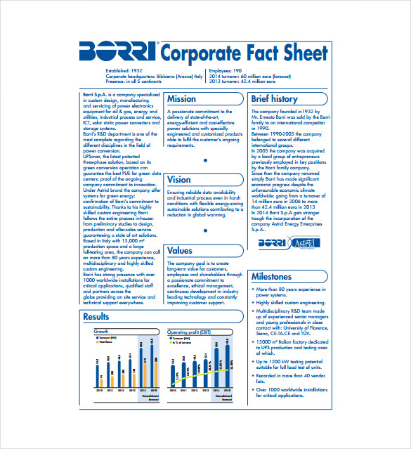 24+ Fact Sheet Templates   PDF, DOC | Free & Premium Templates