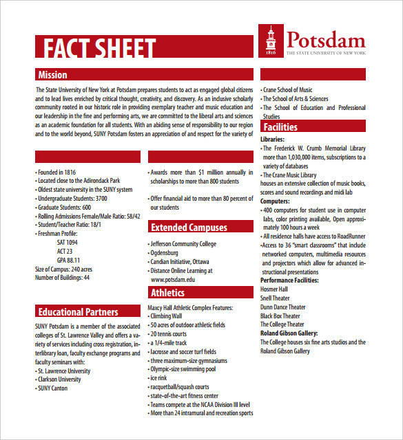 24+ Fact Sheet Templates   PDF, DOC | Free & Premium Templates